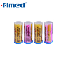 Tandheelkundige micro-applicators Fijn 4x100 (200 elk geel/roze)