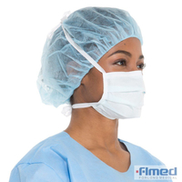 Chirurgische 3-laags wegwerp gezichtsmaskers met stropdas op