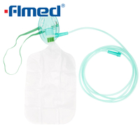 Zuurstofmasker met reservoir en slang (volwassenen)