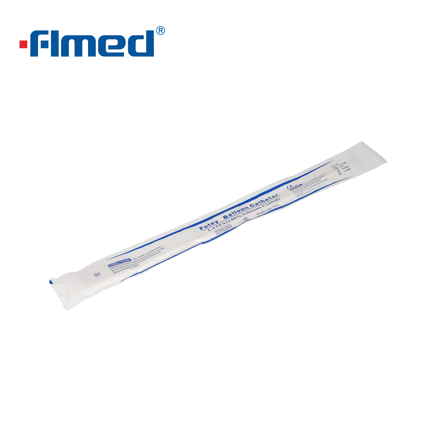 3-weg standaard Foley-katheter met latex-siliconencoating