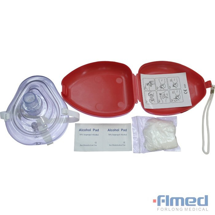 Wegwerp CPR Mask -kit voor noodsituatie