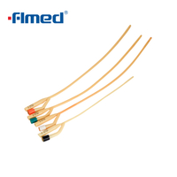 3-weg standaard Foley-katheter met latex-siliconencoating